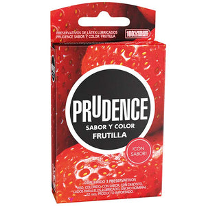 3x2 PRESERVATIVO | Sabor a Frutilla | PRUDENCE FRUTILLA Prudence - DiiP Secret Sex Shop Ecuador