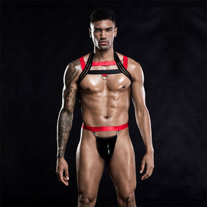 Arnés Sexy de Cuerpo para Hombres, Incluye Arnés de Pecho y Tanga | Diseño moderno | Bolt Lace & Fire Lingerie - DiiP Secret Sex Shop Ecuador