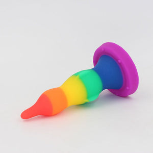 Dilatador Anal de Silicona 5,3” | 13,5cm, Dildo de entrenamiento con cuentas anales suaves, fuerte Ventosa y Flexible | Tower DiiP Secret - DiiP Secret Sex Shop Ecuador