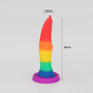 Dildo Anal Fantasía de Silicona 6,3” | 16cm, Estimulador de Próstata y Ano, con fuerte Ventosa y Flexible | Luke DiiP Secret - DiiP Secret Sex Shop Ecuador