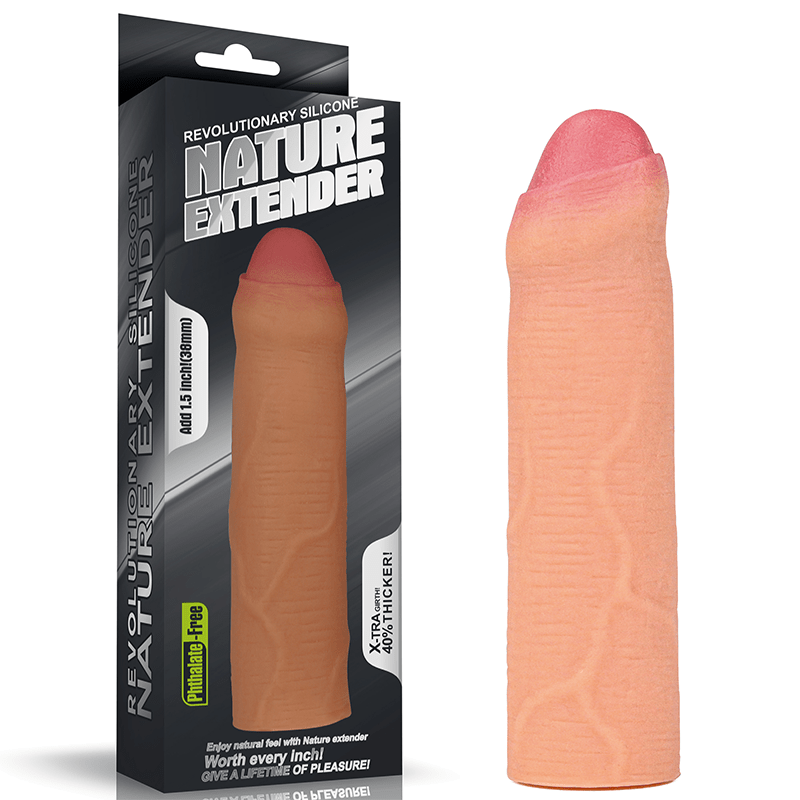 Funda para Pene Realista 1,5" | 38mm, Extensión para Pene, Reutilizable de Silicona, Aumenta el tamaño y el grosor | Tomás Lovetoy - DiiP Secret Sex Shop Ecuador