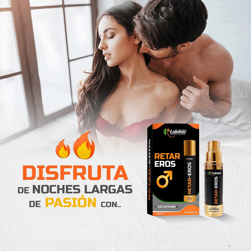 RETAR - EROS Spray | Retardante Sexual Masculino, Spray Retardante Eyaculación Hombre LabMac - DiiP Secret Sex Shop Ecuador