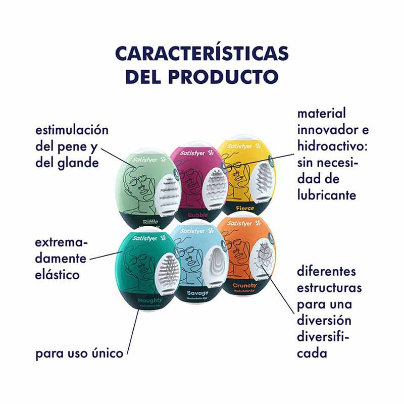 Satisfyer Huevos Masturbadores | Set de 3 Piezas Satisfyer - DiiP Secret Sex Shop Ecuador