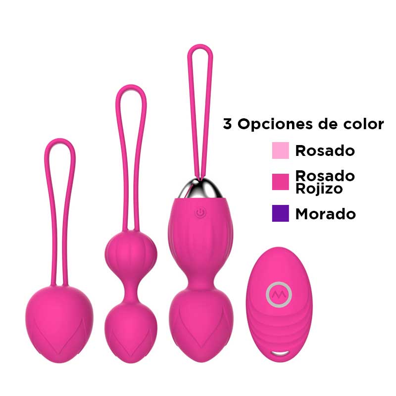 BOLAS CHINAS | con vibrador para ejercicio Kegel | DOME-DiiP Secret-bolas kegel-DiiP Secret Sex Shop Ecuador-diip-J0006-magenta