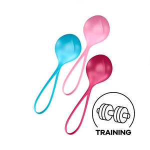 Satisfyer Strengthening Balls | Set de 3 | Bolas Chinas Satisfyer - DiiP Secret Sex Shop Ecuador