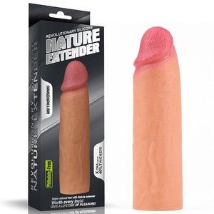FUNDA PARA EL PENE DE SILICONA | NATURE XTENDER 2,5cm | LOVETOY Lovetoy - DiiP Secret Sex Shop Ecuador
