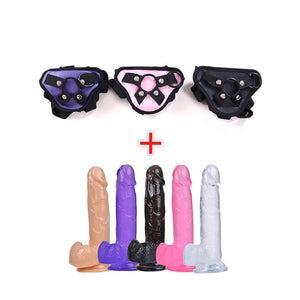 🥇KIT ARNÉS SEXUAL - UNIVERSAL + DILDO CONSOLADOR JELLY DiiP Secret - DiiP Secret Sex Shop Ecuador