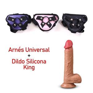 🥇KIT ARNÉS SEXUAL+CONSOLADOR Realista King DiiP Secret - DiiP Secret Sex Shop Ecuador