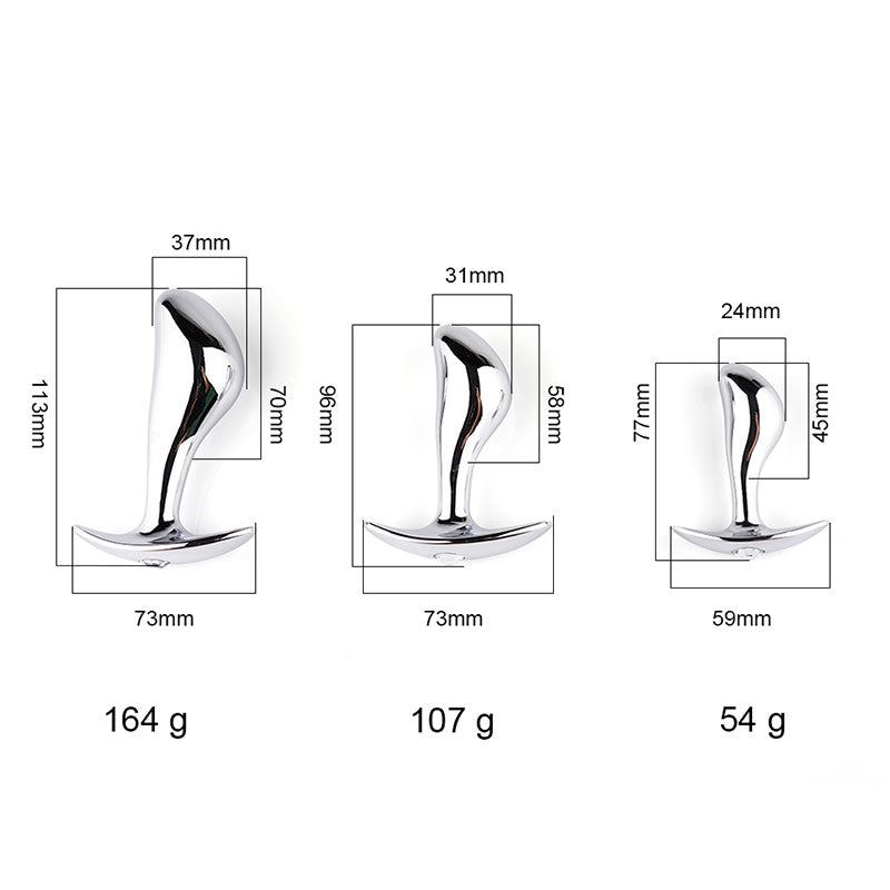 PLUG ANAL DE METAL CURVADO | GRAND P - SPOT | DIIPSECRET DiiP Secret - DiiP Secret Sex Shop Ecuador