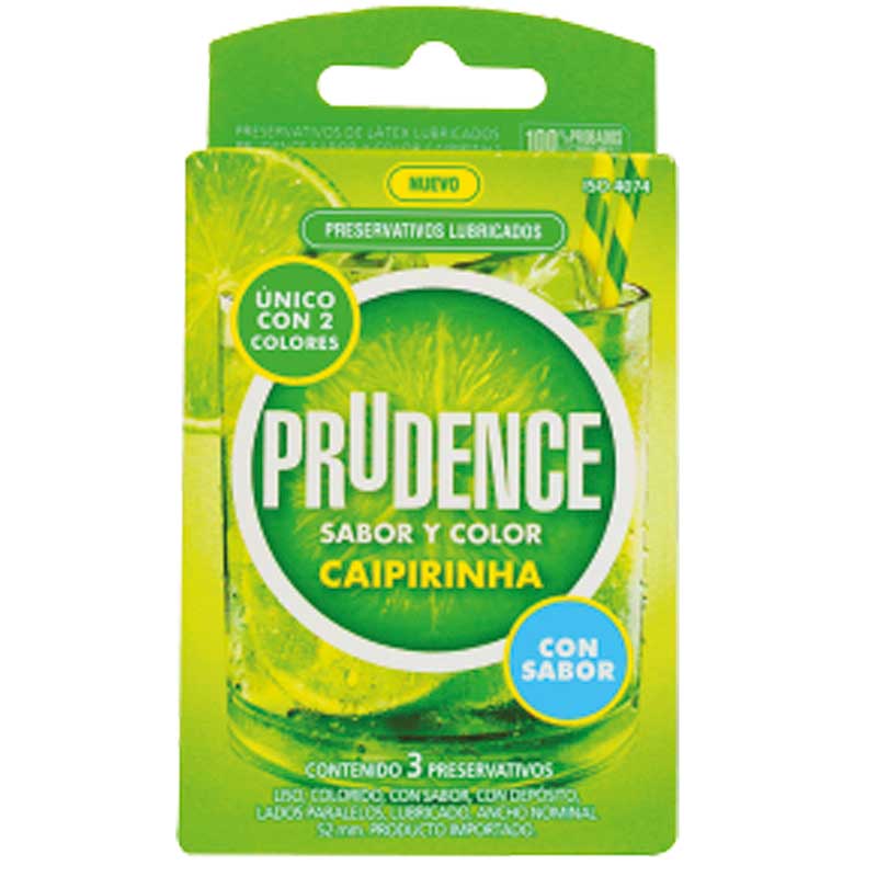 Preservativo | Sabor a Caipirinha | Prudence Caipirinha Prudence - DiiP Secret Sex Shop Ecuador