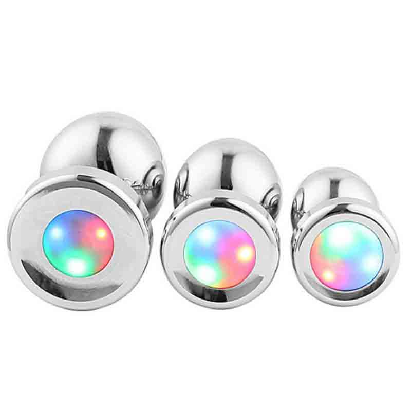 Plug Anal con Luz LED | de Metal Placer Luminoso Plug Anal con Luz LED | de Metal Placer Luminoso