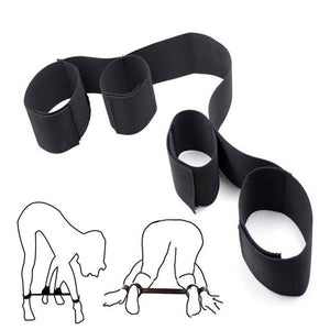 Cinturón de Restricciones con esposas para manos y pies, Correa de amarre recta para manos y pies, Set Hogtie, Conjunto de restricciones | Triangle DiiP Secret - DiiP Secret Sex Shop Ecuador
