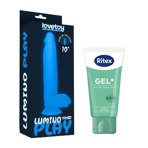 COMBO CONSOLADOR 26CM + LUBRICANTE RITEX GEL + DiiP Secret Sex Shop Ecuador - DiiP Secret Sex Shop Ecuador