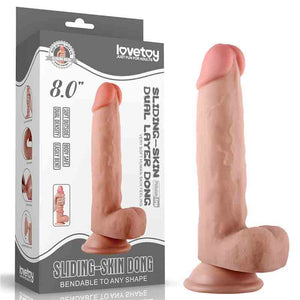 Consolador Realista | Doble Capa Deslizante 8" - 21cm | LOVETOY Lovetoy - DiiP Secret Sex Shop Ecuador