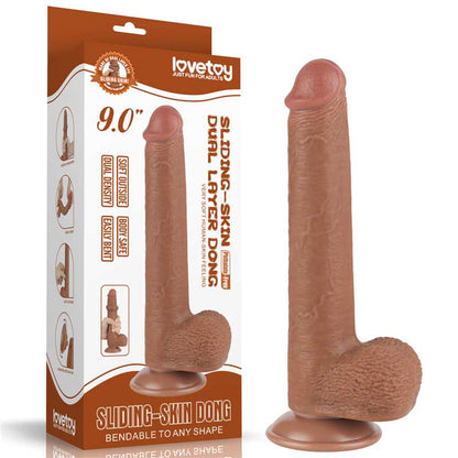 Consolador Realista | Doble Capa Deslizante 9" - 23cm | LOVETOY Lovetoy - DiiP Secret Sex Shop Ecuador