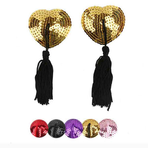 Cubre Pezones Sexy | Forma de Corazón y con Borlas | Coeur DiiP Secret - DiiP Secret Sex Shop Ecuador