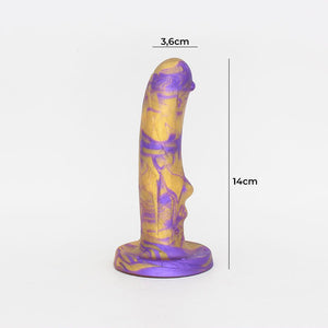 Dildo Anal Fantasía de Silicona 5,5” | 14cm, Estimulador de Próstata y Ano, con fuerte Ventosa y Flexible | Moai DiiP Secret - DiiP Secret Sex Shop Ecuador