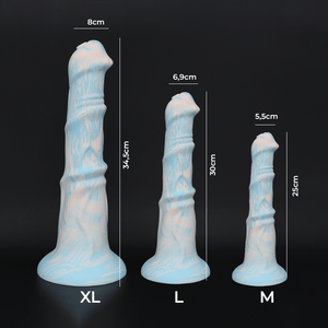 Dildo con forma de Pene de Caballo de Silicona, diferentes tamaños 9,85” - 13,6” | 25 - 34,5cm, Consolador de Caballo para sexo anal y vaginal | Fury DiiP Secret - DiiP Secret Sex Shop Ecuador