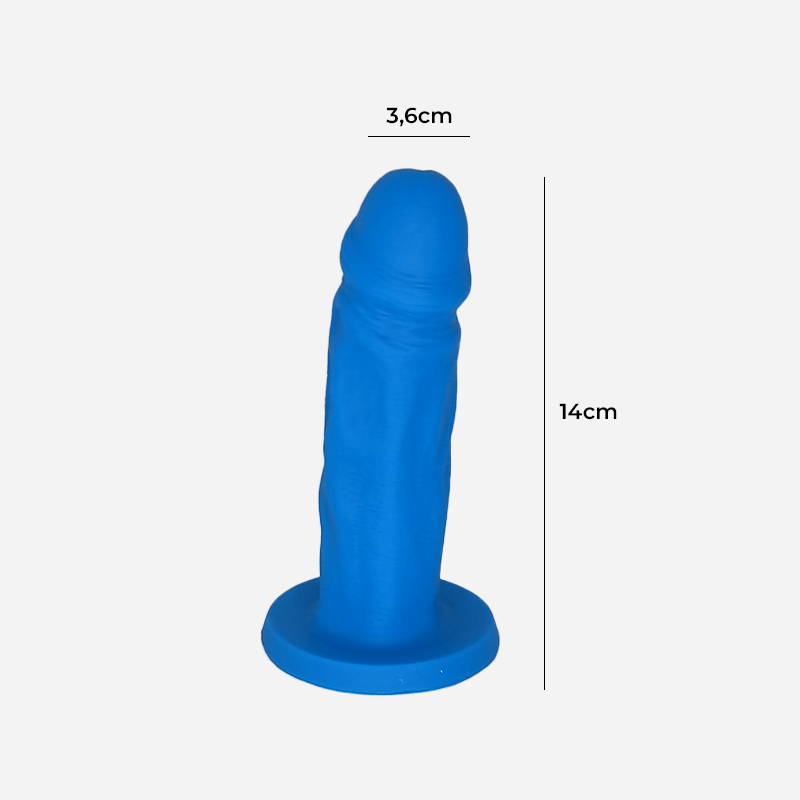 Dildo Realista de Silicona 5,5” | 14cm, para principiantes, Consolador sin bolas suave y delgado con Ventosa fuerte | John DiiP Secret - DiiP Secret Sex Shop Ecuador