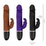 Dildo Vibrador Conejo Realista de Silicona Silencioso y Recargable | Macron DiiP Secret - DiiP Secret Sex Shop Ecuador