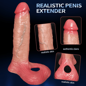 Extensión para Pene de Silicona con Vibración | Funda extensora realista para Pene | Bello DiiP Secret - DiiP Secret Sex Shop Ecuador