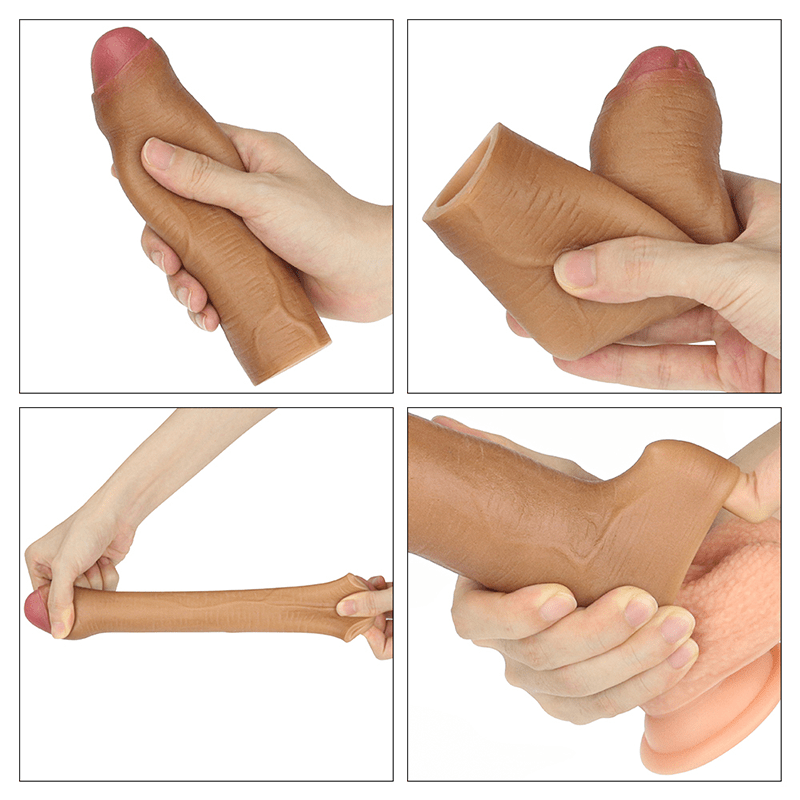 Funda para Pene Realista 1,5" | 38mm, Extensión para Pene, Reutilizable de Silicona, Aumenta el tamaño y el grosor | Tomás Lovetoy - DiiP Secret Sex Shop Ecuador