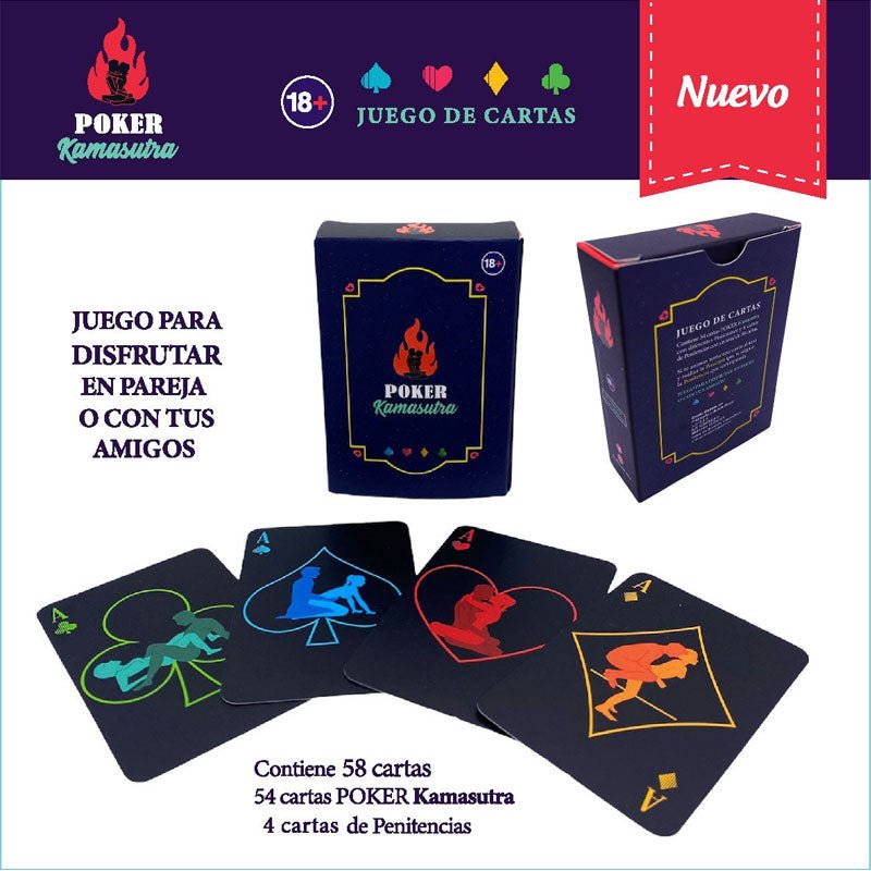 Juego de Cartas Eróticas | Poker Kamasutra Erotic Games - DiiP Secret Sex Shop Ecuador