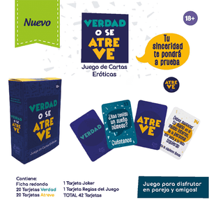 Juego de Cartas Eróticas | Verdad o Se Atreve Erotic Games - DiiP Secret Sex Shop Ecuador