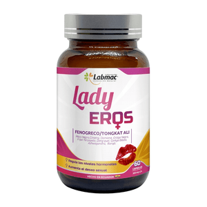 LADY EROS, Aumenta el deseo sexual, libido y fertilidad, regulación de hormonal femenina LabMac - DiiP Secret Sex Shop Ecuador