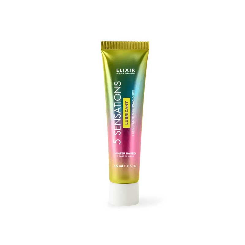 Lubricante 5 Sensaciones Elixir | Frío, Calor y Sabor Elixir - DiiP Secret Sex Shop Ecuador