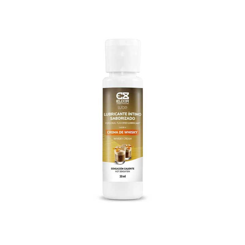 gel caliente crema de whisky saborizado frasco