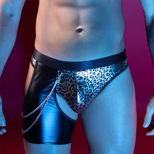 Panty Calzoncillo Sexy, Ropa Interior para Hombre | Diseño moderno con 2 cadenas | Félix Lace & Fire Lingerie - DiiP Secret Sex Shop Ecuador