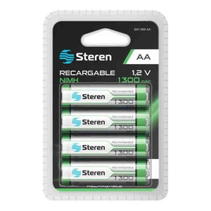 Paquete de 4 pilas recargables "AA" NiMH 1300 mAh - Steren Steren - DiiP Secret Sex Shop Ecuador