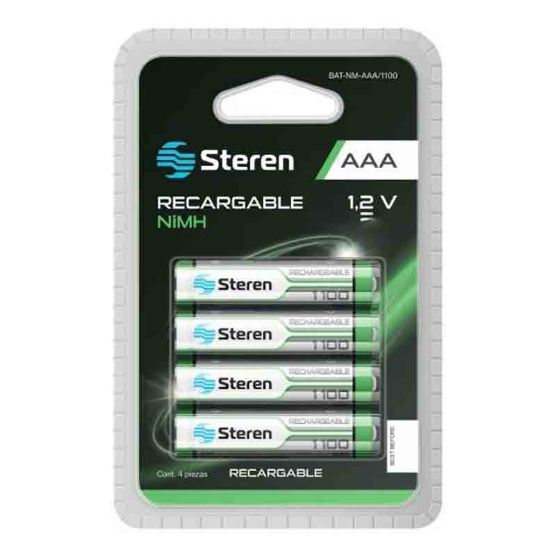 Paquete de 4 pilas recargables "AAA" NiMH 600 mAh - Steren Steren - DiiP Secret Sex Shop Ecuador