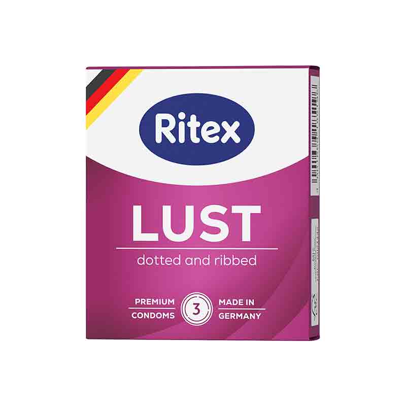 PRESERVATIVO | Estimulante con relieve y estrías | hipoalergénico | RITEX LUST Ritex - DiiP Secret Sex Shop Ecuador