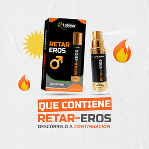 RETAR - EROS Spray | Retardante Sexual Masculino, Spray Retardante Eyaculación Hombre LabMac - DiiP Secret Sex Shop Ecuador