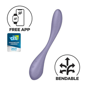Satisfyer G - Spot Flex 5+ | Vibrador Punto G Flexible con App Satisfyer - DiiP Secret Sex Shop Ecuador
