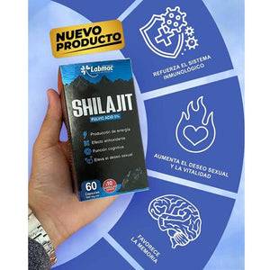 Shilajit 500 mg Cápsulas | Extracto de Resina Natural LABMAC LabMac - DiiP Secret Sex Shop Ecuador