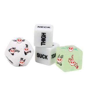 4 Dados Eróticos | Glow in the Dark Lucky Dice | DiiP Secret DiiP Secret - DiiP Secret Sex Shop Ecuador