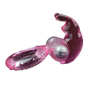ANILLO VIBRADOR CONEJO XL Transparente DiiP Secret - DiiP Secret Sex Shop Ecuador
