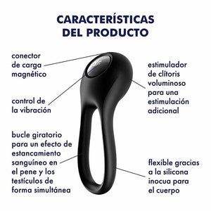 Satisfyer Majestic Duo | Anillo Vibrador Satisfyer - DiiP Secret Sex Shop Ecuador
