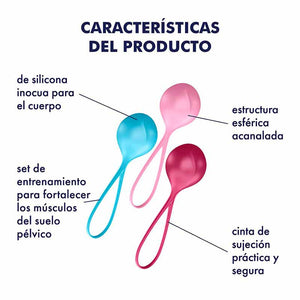 Satisfyer Strengthening Balls | Set de 3 | Bolas Chinas Satisfyer - DiiP Secret Sex Shop Ecuador