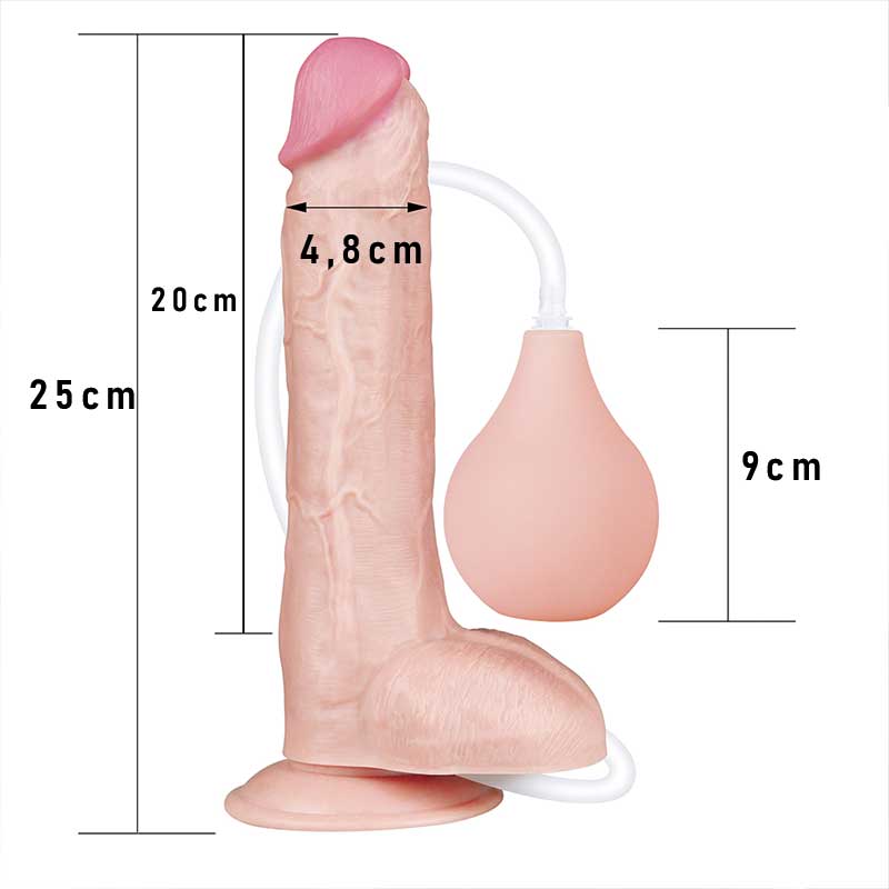 CONSOLADOR REALISTA CON EYACULACIÓN | SQUIRT EXTREME DILDO 25cm | LOVETOY-Lovetoy-Consolador con ejaculación-DiiP Secret Sex Shop Ecuador-LV116022