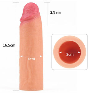 FUNDA PARA EL PENE DE SILICONA | NATURE XTENDER 2,5cm | LOVETOY Lovetoy - DiiP Secret Sex Shop Ecuador
