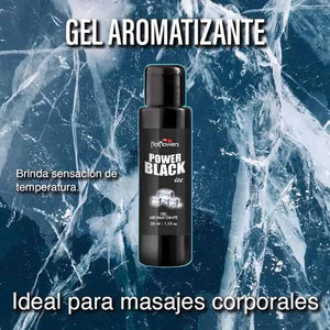 GEL POWER BLACK PARA MASAJE – HOT FLOWERS-Hot Flowers-Aceites-DiiP Secret Sex Shop Ecuador-