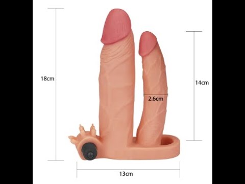Funda para el Pene Doble con Vibración XTender 2.5cm sex shop ecuador 