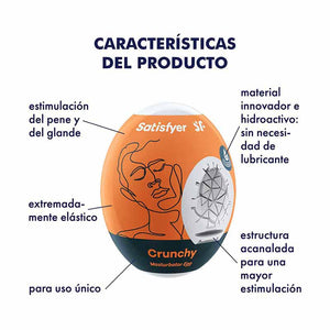Satisfyer Crunchy | Huevo Masturbador Satisfyer - DiiP Secret Sex Shop Ecuador