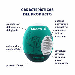 Satisfyer Naughty | Huevo Masturbador Satisfyer - DiiP Secret Sex Shop Ecuador