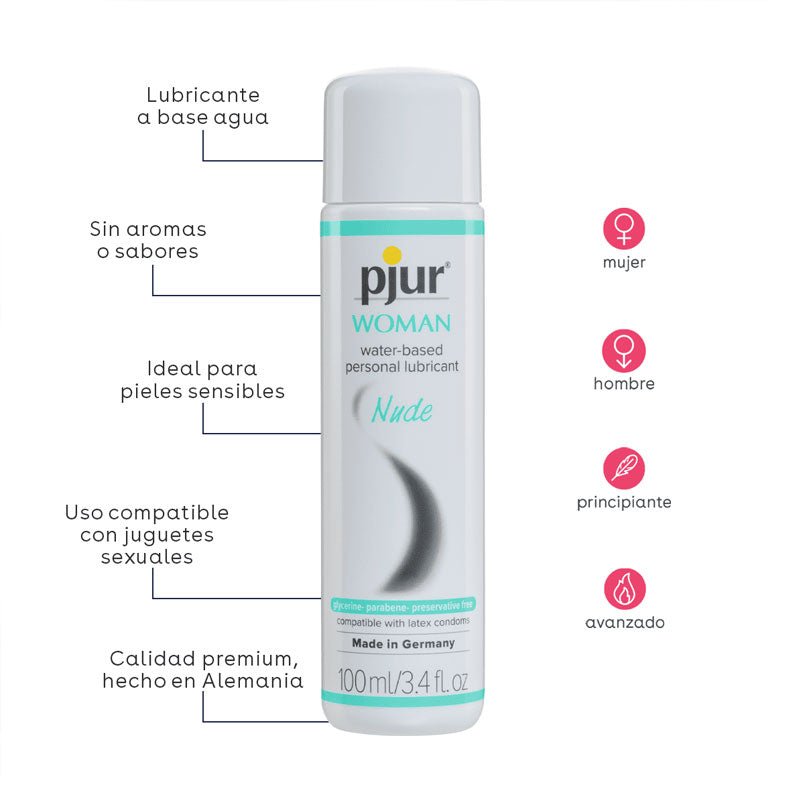 Lubricante ntimo a Base de Agua pjur WOMAN NUDE Lubricante ntimo a Base de Agua pjur WOMAN NUDE