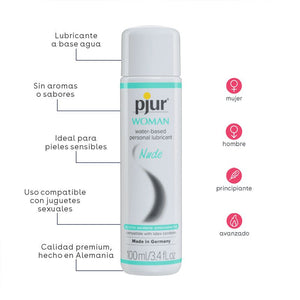 LUBRICANTE ÍNTIMO a base de agua | WOMAN NUDE | Pjur pjur - DiiP Secret Sex Shop Ecuador